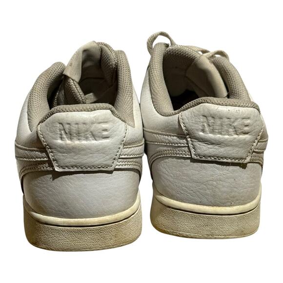 Nike Court Vision Low Sail Cream Off White Leather Sneakers Men's 8.5 CD4341-100 - Picture 5 of 8